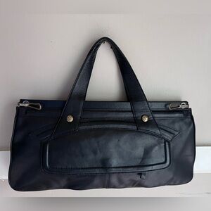 Kate Landry Midnight Leather Tote